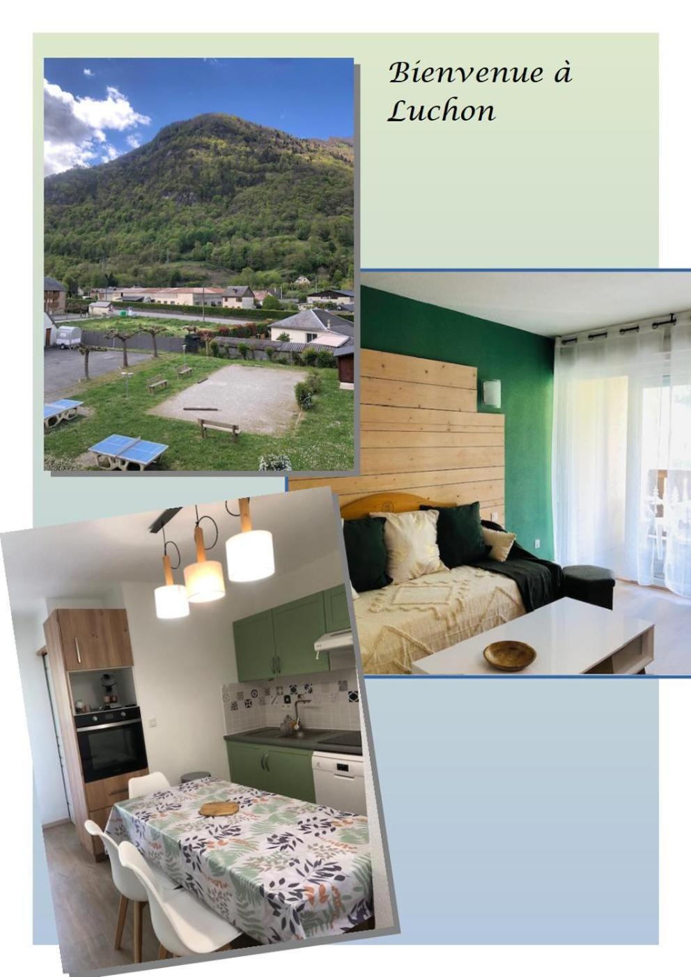 Appart T 3 Bagneres-De-Luchon Vue Montagne - Piscine Mi Juin Exterior foto